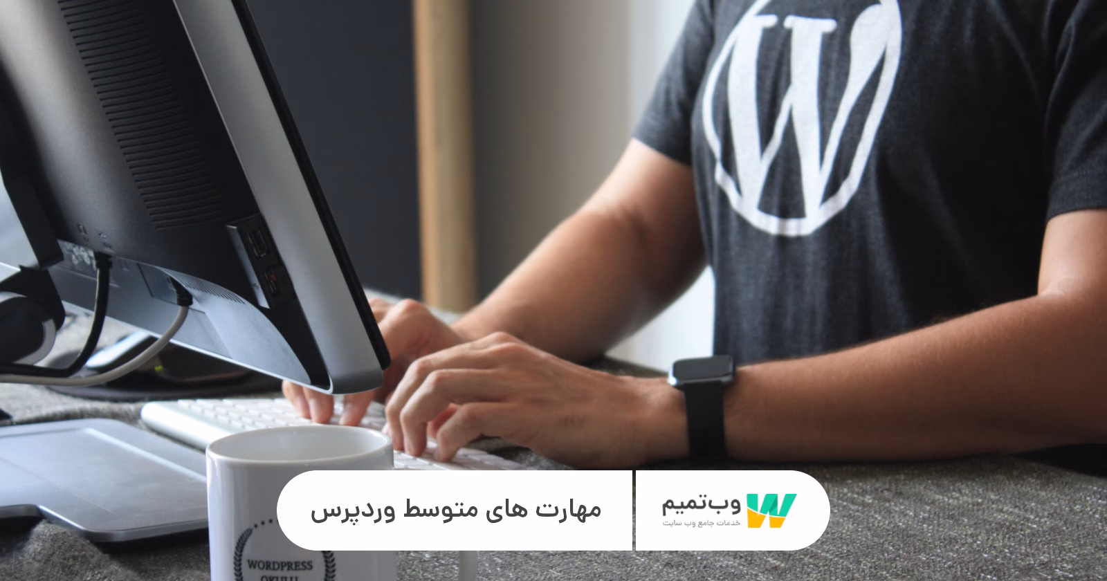مهارت متوسط ​​وردپرس در طراحی سایت   وب تمیم