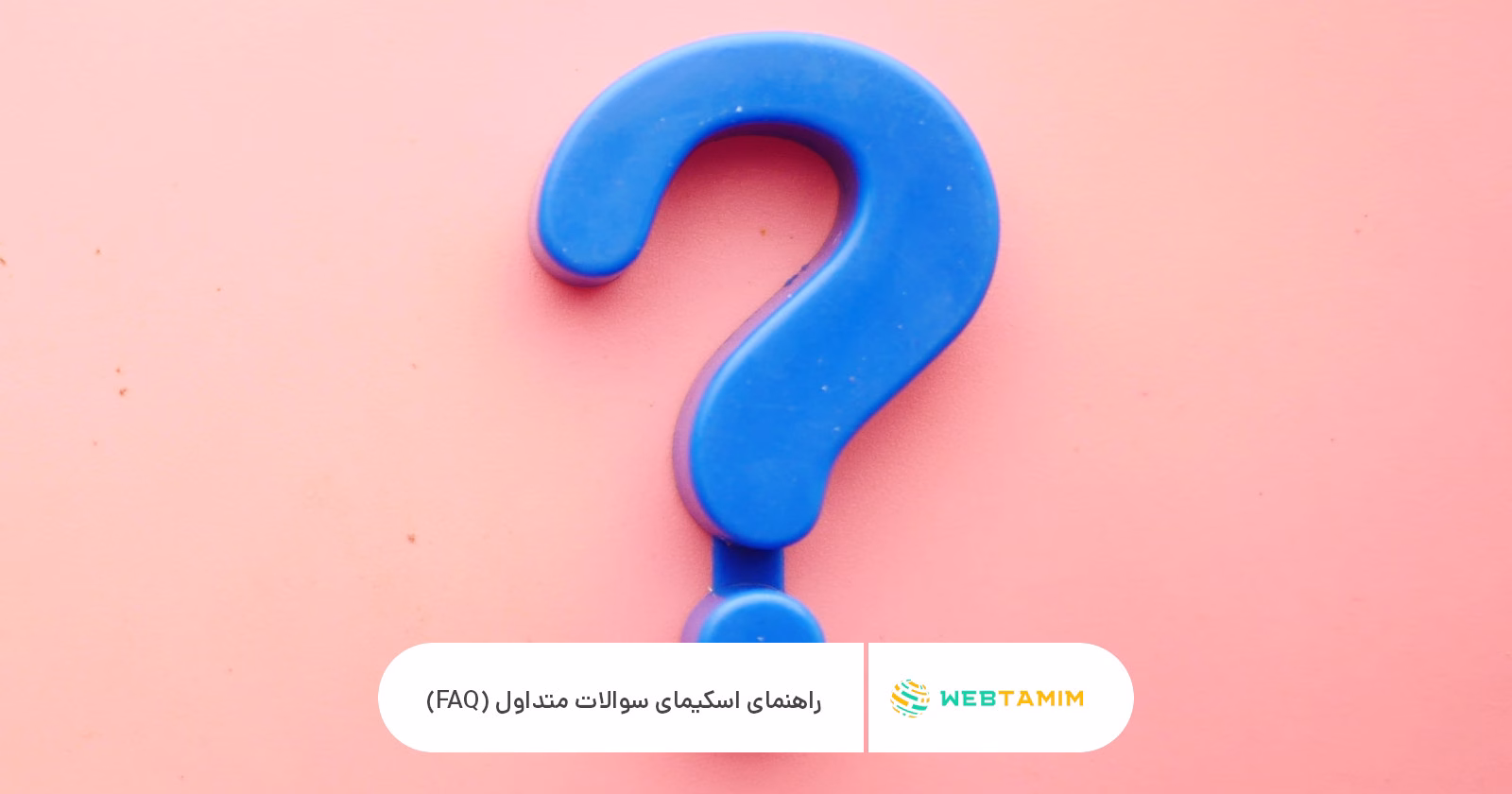 راهنمای اسکیمای سوالات متداول (FAQ)   وب تمیم